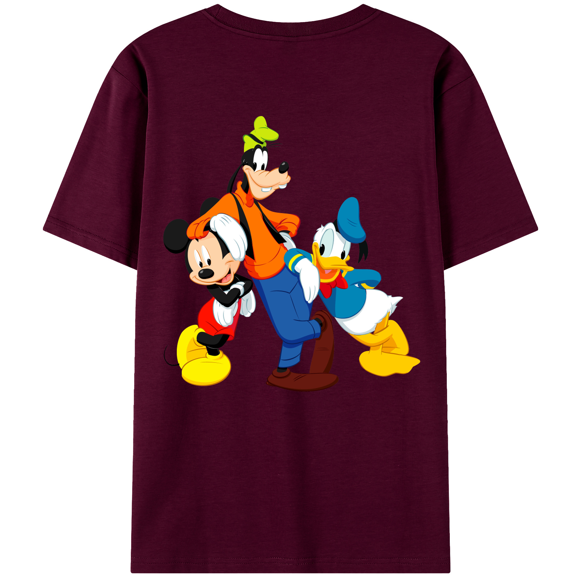 （画像用） ミッキーマウス Mickey Mouse レディース半袖Tシャツ(バックプリント)